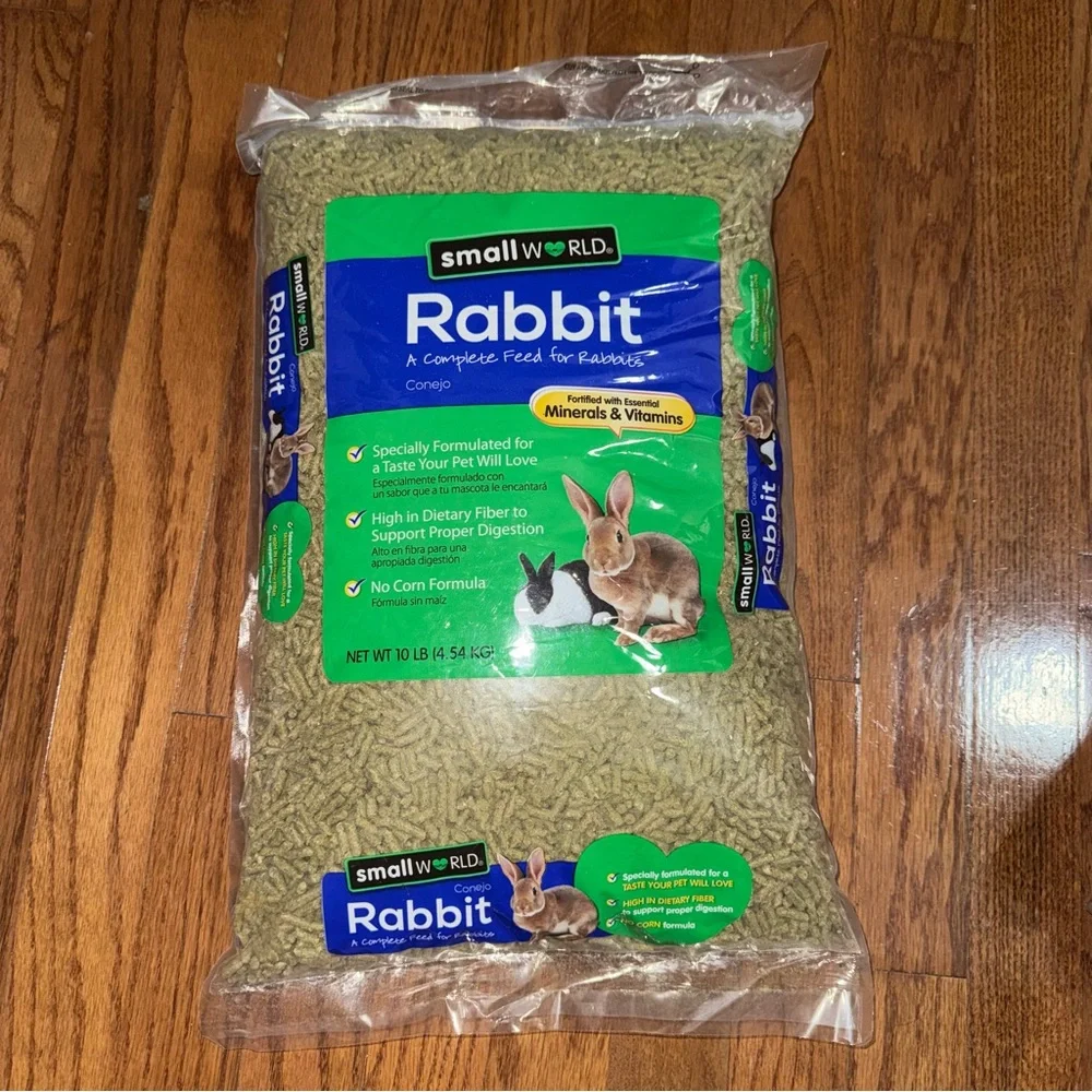 Small World Rabbit Food, Complete Feed, Pelleted Food for Rabbits, Fortified